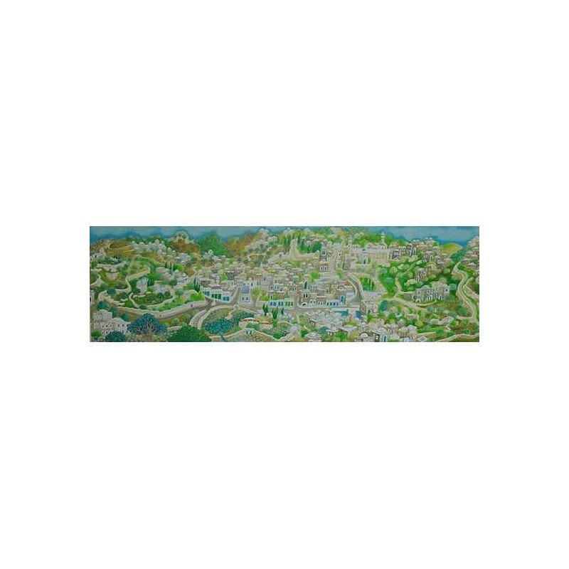 City of the Patriarch. Artist: Baruch Nachshon. Hand Signed & Numbered